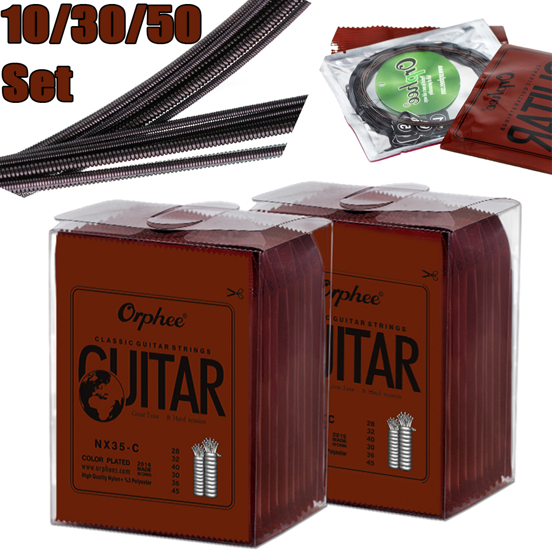 Charango 10 String - 10/30/50 Set Orphee Classical Guitar Strings