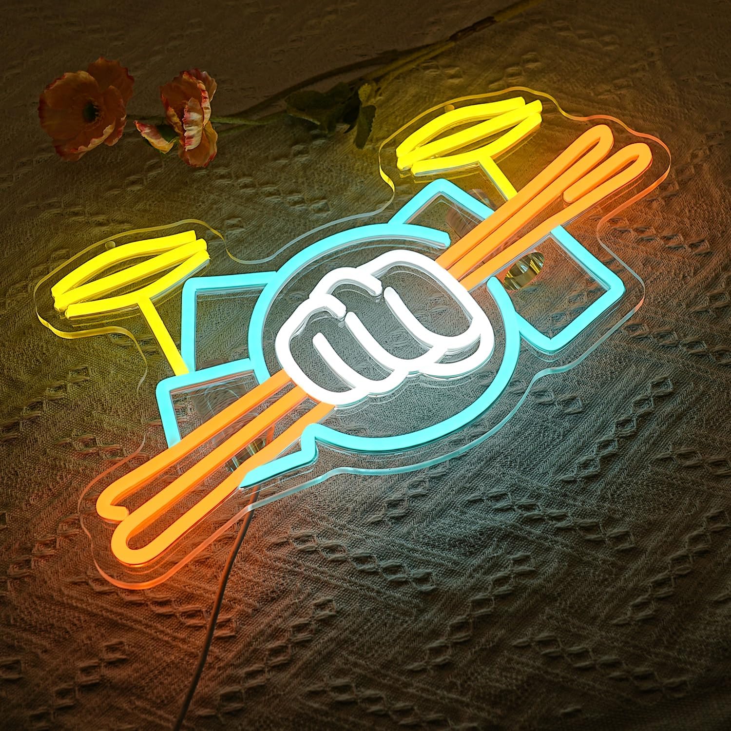 Drum Set Neon Sign USB Powered - Musical Instruments recensie en prijs