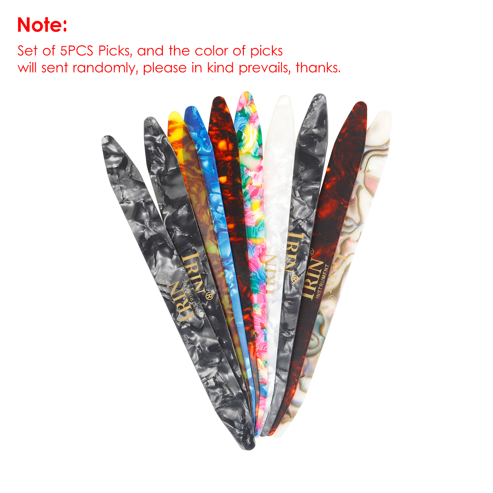 IRIN 5pcs Celluloid Picks Plec - Musical Instrument Oud recensie en prijs