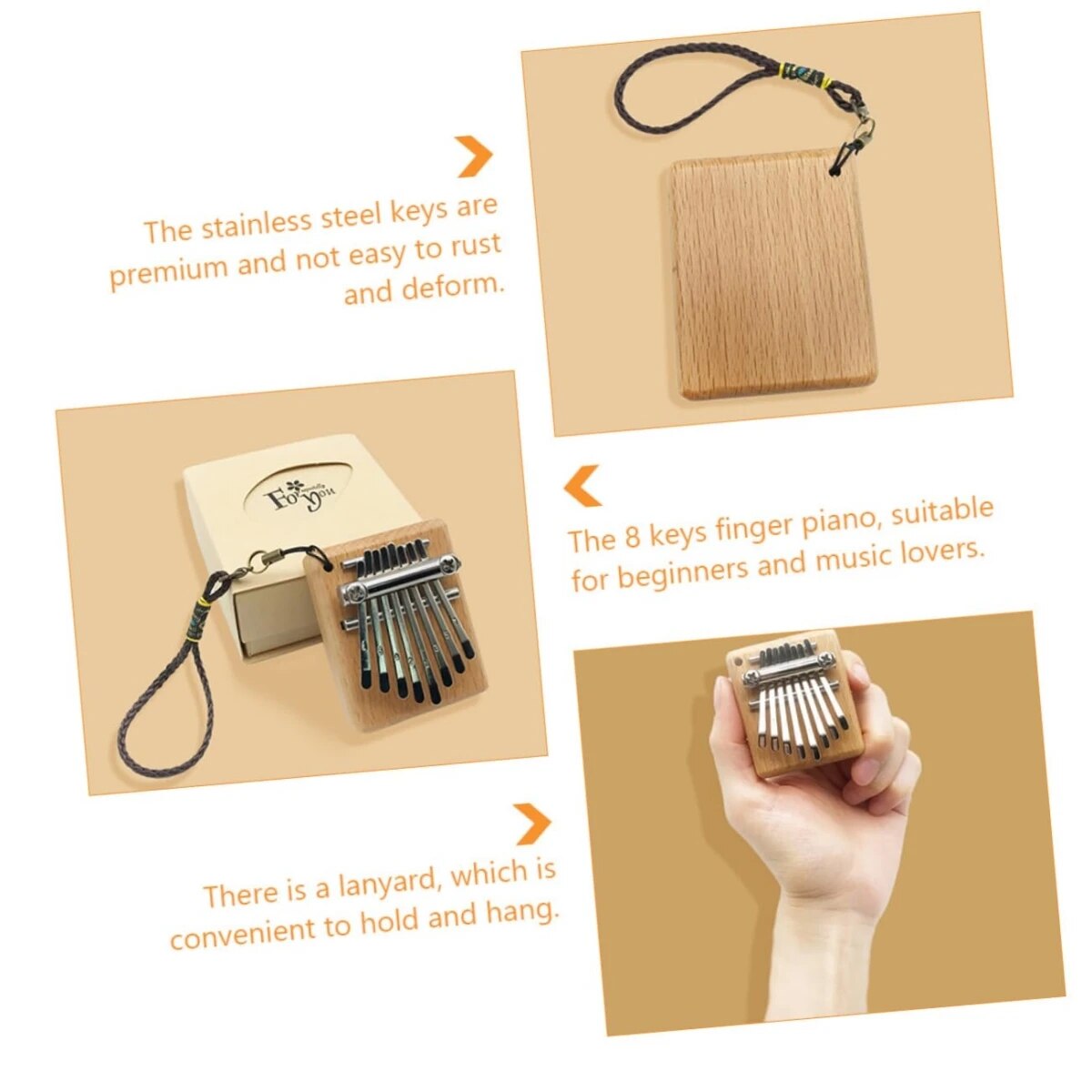 Miwayer Mini Kalimba 8 Key Thu - Musical Instrument African recensie en prijs