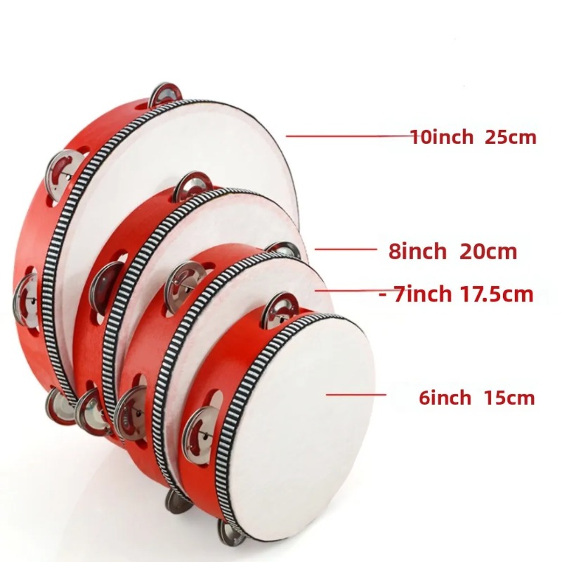 4/6/8/10 Inch Hand Held Drum M - Musical Instrument Gif recensie en prijs