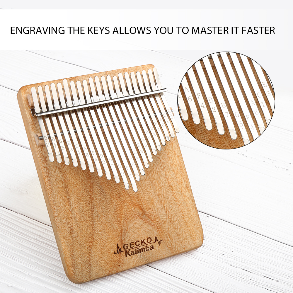 GECKO Kalimba 21-Key Camphor W - Musical Instrument African recensie en prijs