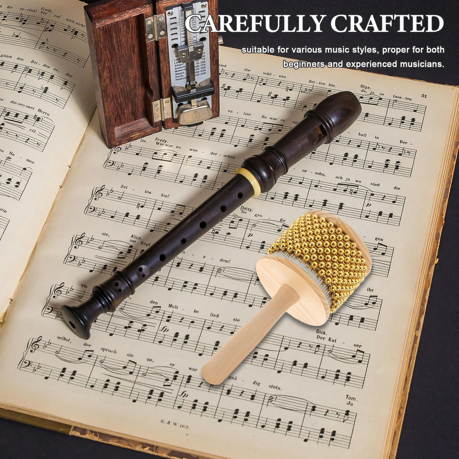 Mini Wooden Cabasa Percussion  - Musical Instrument Jazz recensie en prijs