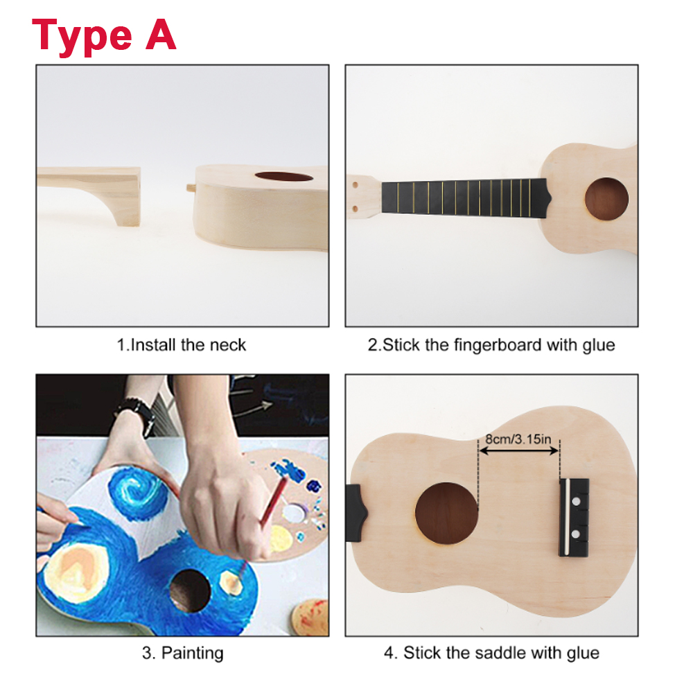DIY Ukulele  21 Inch  Kit Deer - Musical Instrument Oud recensie en prijs